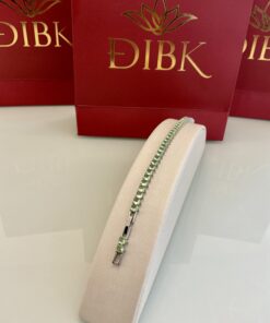 Pulseira Riviera cristais verdes