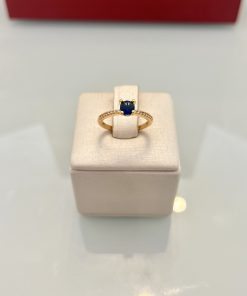 Anel pedra azul