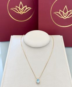 Colar gota azul