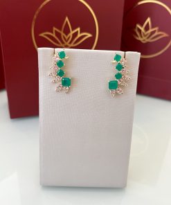 Brinco earcuff esmeralda