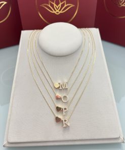 Colares letras/coração liso