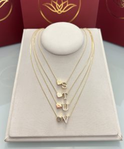 Colares letras/coração liso