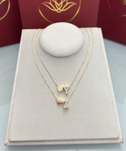 Colares letras/coração liso