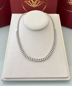 Colar Riviera Moissanite 3MM/2MM