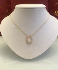 Colar Nossa Senhora das Graças cravejado