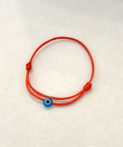 Pulseira infantil vermelha olho grego
