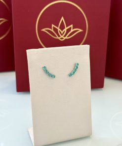 Brinco earcuff turmalina