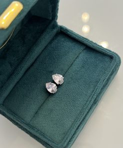 Brinco gota cristal 6MMX8MM