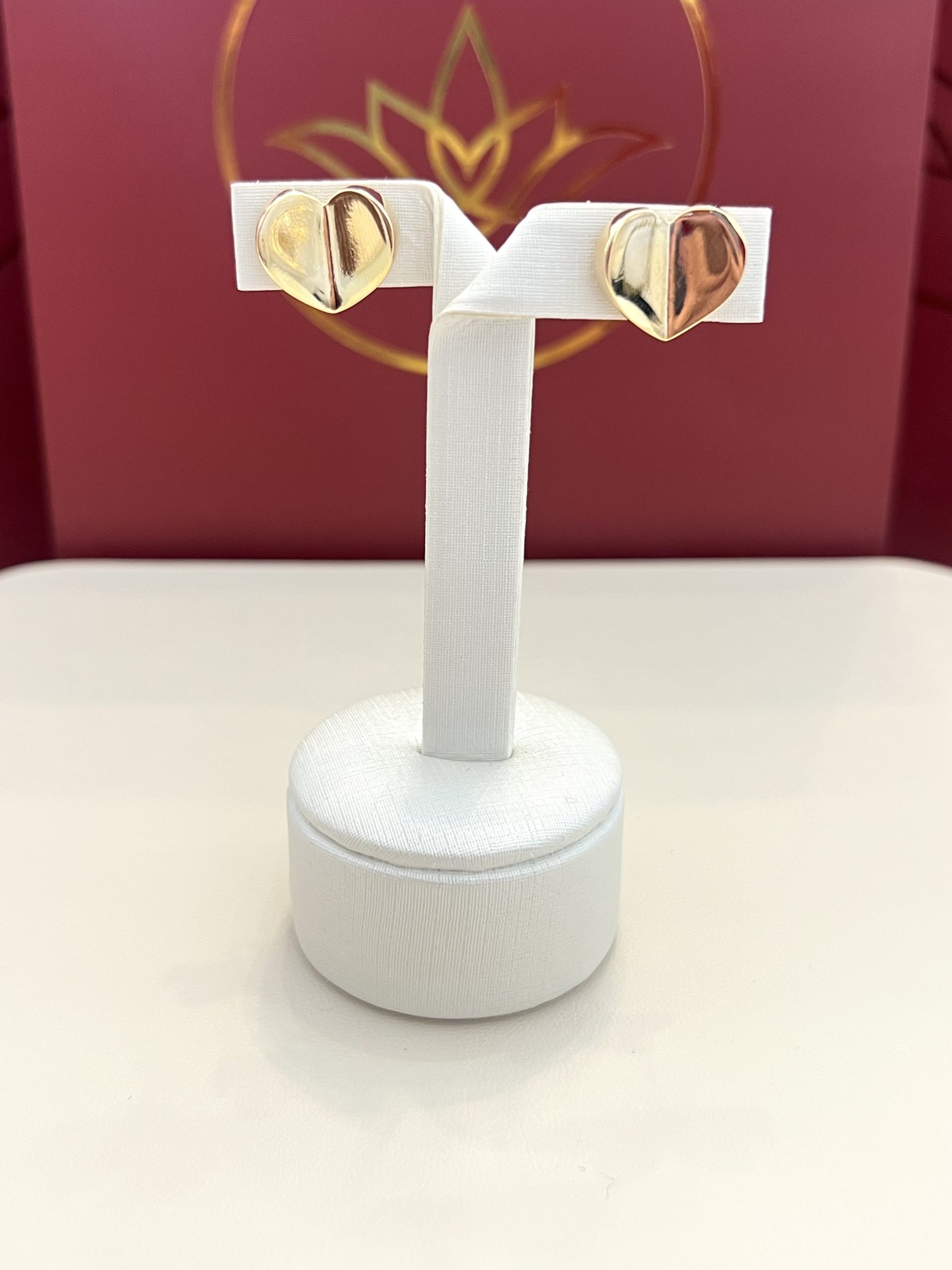 Brinco coração liso