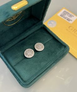 Brinco moissanite pizza 1.8MM