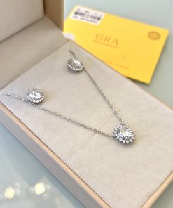 Conjunto Moissanite 7x9MM