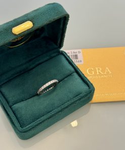 Anel moissanite 2 mm