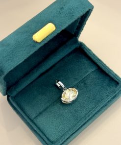 Pingente oval citrino