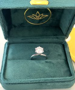 Anel Moissanite solitário 8MM