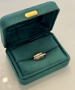 Piercing fake duplo liso/ cravejado