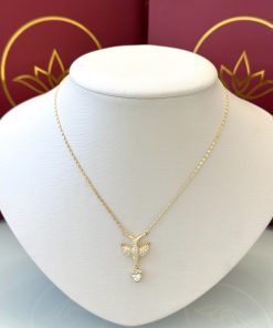 Colar divino com pingente coração