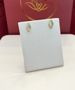 Brinco navete verde-água 5,5MMx10MM