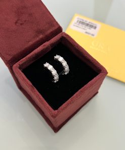 Brinco argola Moissanite 4mm