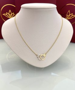 Colar algemas lisa/cravejada