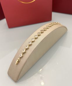 Pulseira Riviera estrela cristal 17cm