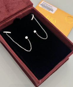 Brinco piercing fake Moissanite 2mm