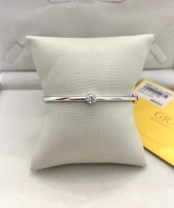 Bracelete Moissanite ponto de luz 5mm