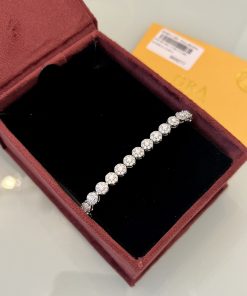 Pulseira Riviera Moissanite redonda 2.5MM