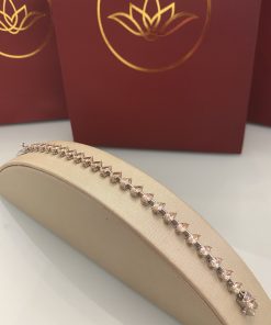 Pulseira riviera gotas conhaque 17CM