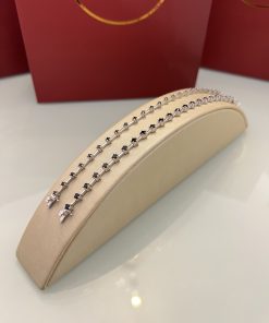 Pulseira Riviera negra fio faca 16cm