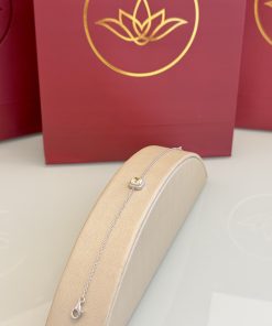Pulseira com detalhe quadrado citrino