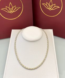 Colar riviera oval citrino