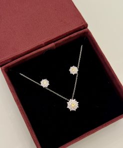 Conjunto flor citrino
