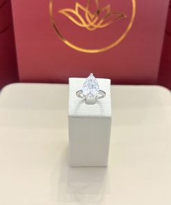 Anel gota cristal 10x15mm