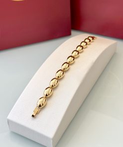 Pulseira elos ovais lisos