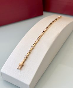 Pulseira elos com pontos de luz