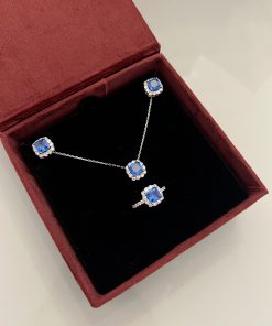Conjunto quadrado azul 4mm