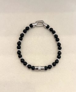 Pulseira masculina ônix